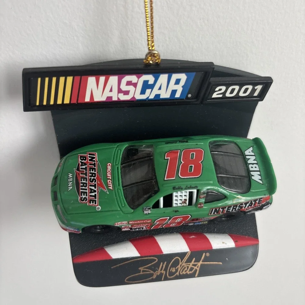 2001 Trevco Bobby Labonte Interstate Batteries #18 NASCAR Christmas Ornament
